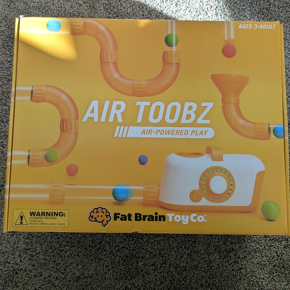 Fat Brain Toy Co. Air Toobz Building Set - Orange and White